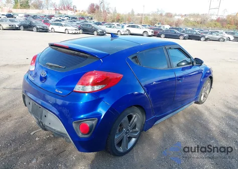 2013 Hyundai Veloster Turbo W/Black z USA, uszkodzony, nr VIN KMHTC6AE4DU173063